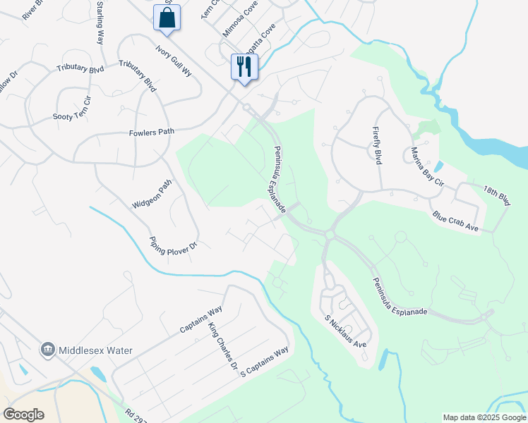 map of restaurants, bars, coffee shops, grocery stores, and more near 33035 Conservation Drive in Millsboro