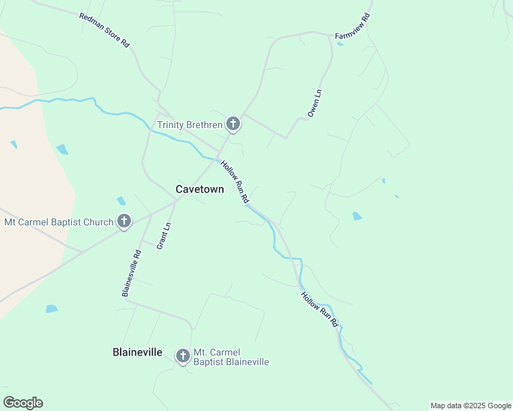 map of restaurants, bars, coffee shops, grocery stores, and more near 355 Hollow Run Road in Luray