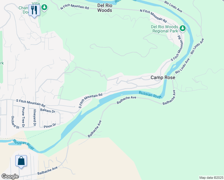 map of restaurants, bars, coffee shops, grocery stores, and more near 1900 Madrone Avenue in Healdsburg