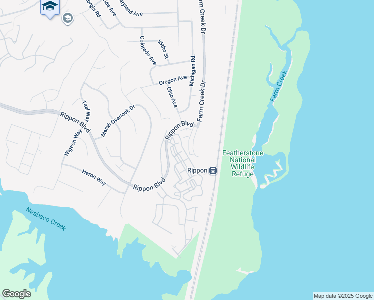 map of restaurants, bars, coffee shops, grocery stores, and more near 1317 Rail Stop Drive in Woodbridge