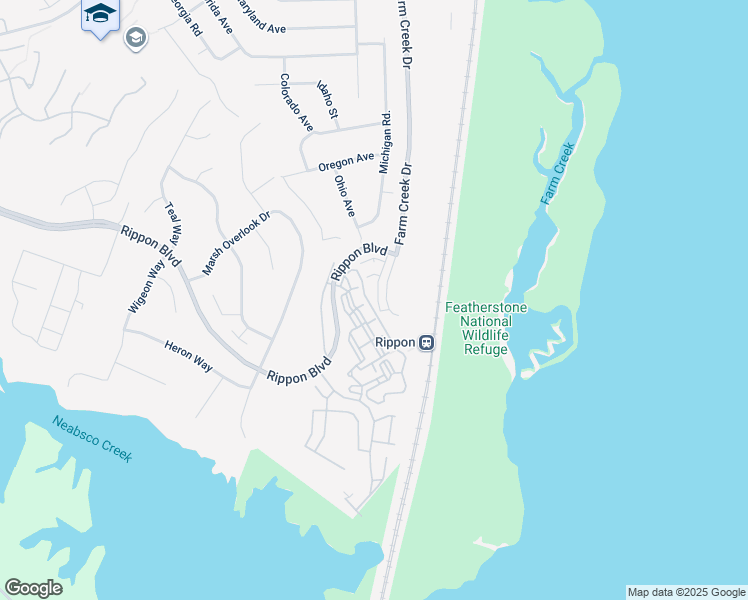 map of restaurants, bars, coffee shops, grocery stores, and more near 1317 Rail Stop Drive in Woodbridge