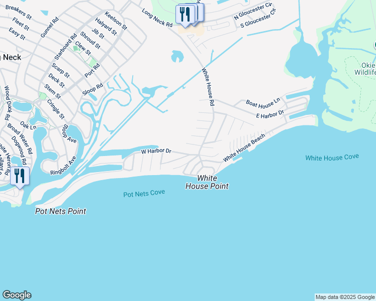 map of restaurants, bars, coffee shops, grocery stores, and more near 35037 West Harbor Drive in Millsboro
