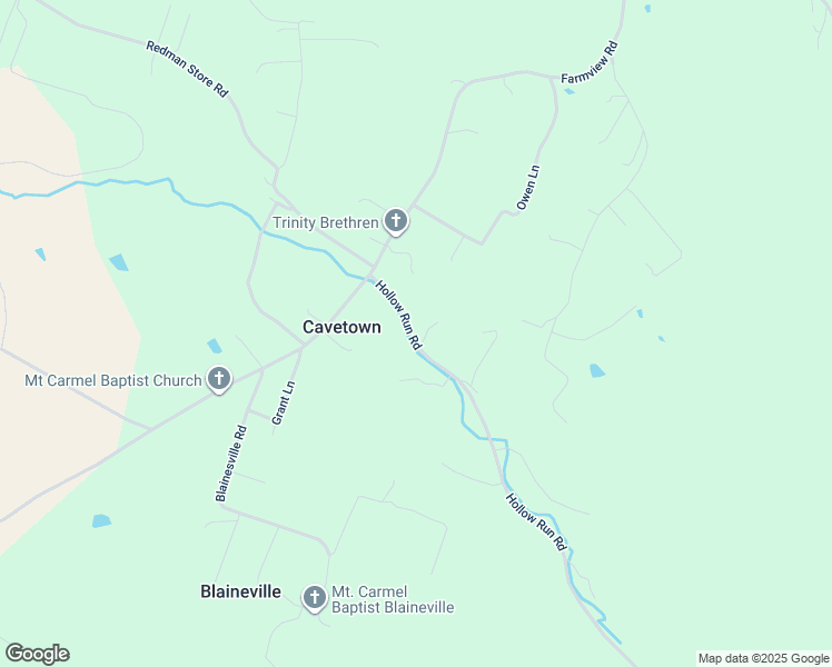 map of restaurants, bars, coffee shops, grocery stores, and more near 281 Hollow Run Road in Luray