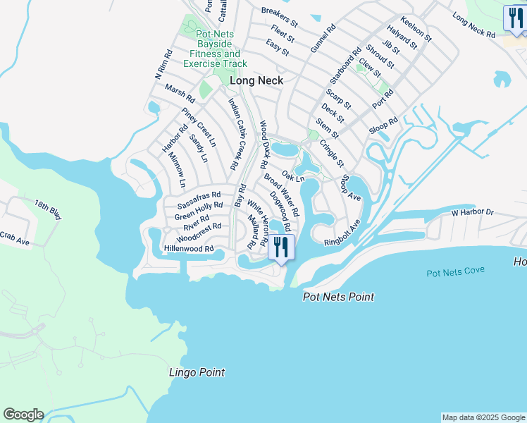 map of restaurants, bars, coffee shops, grocery stores, and more near 34407 White Heron Road in Millsboro