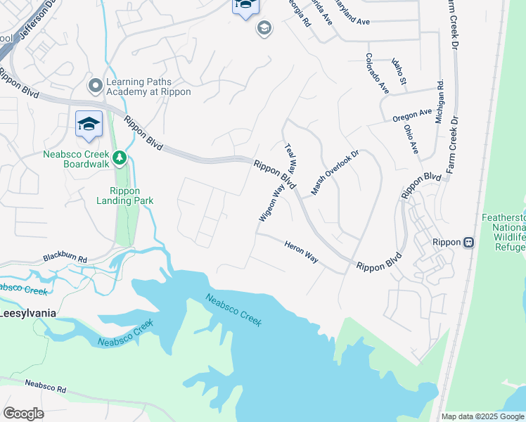 map of restaurants, bars, coffee shops, grocery stores, and more near 15524 Wigeon Way in Woodbridge