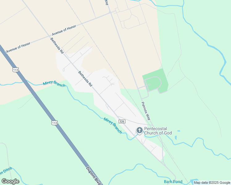 map of restaurants, bars, coffee shops, grocery stores, and more near 26005 Dogwood Lane in Millsboro