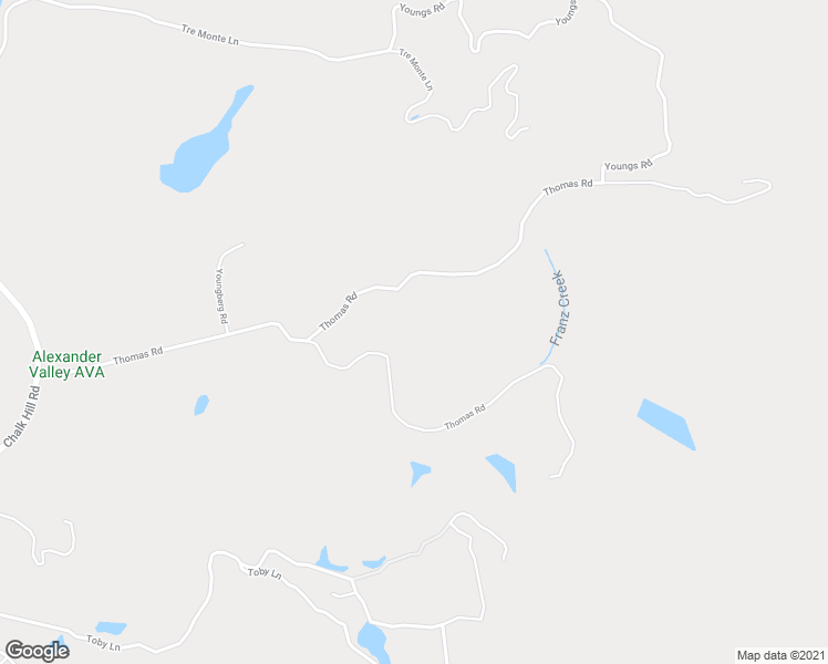 map of restaurants, bars, coffee shops, grocery stores, and more near 5100 Thomas Road in Healdsburg