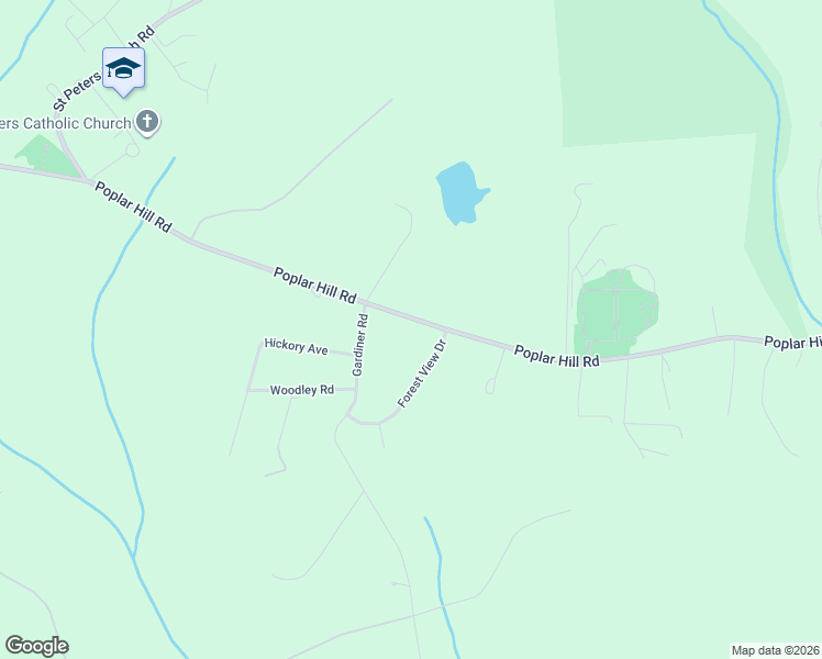 map of restaurants, bars, coffee shops, grocery stores, and more near 13235 Poplar Hill Road in Waldorf