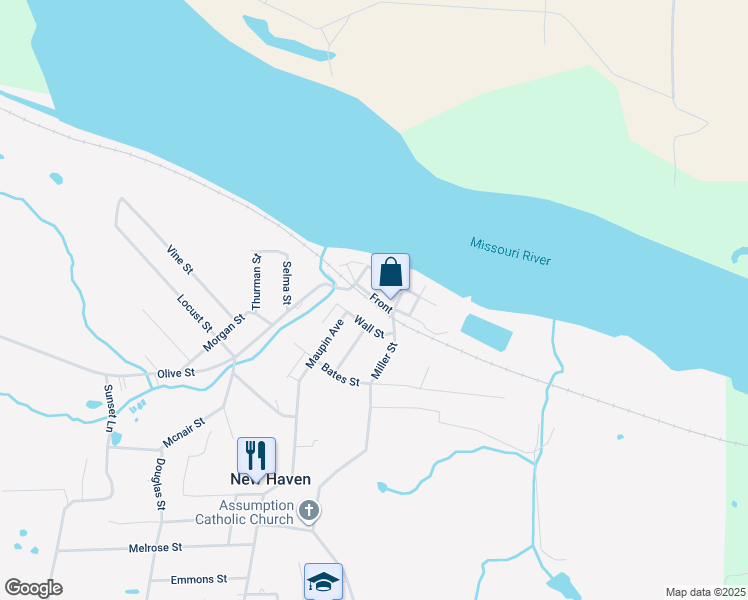 map of restaurants, bars, coffee shops, grocery stores, and more near 111 Front in New Haven