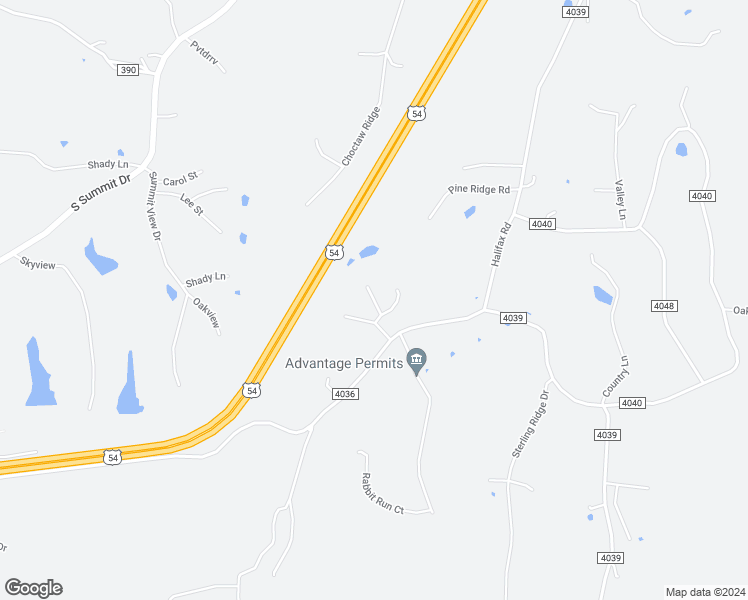 map of restaurants, bars, coffee shops, grocery stores, and more near Highland Drive in Holts Summit