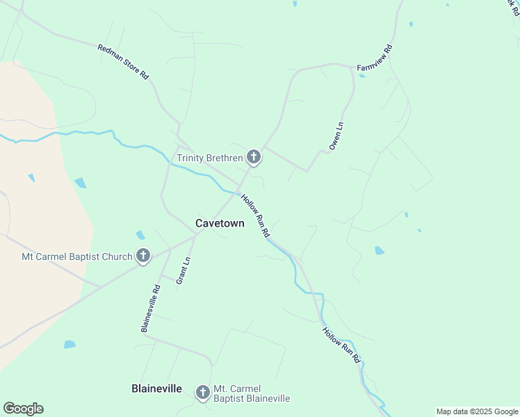 map of restaurants, bars, coffee shops, grocery stores, and more near 207 Hollow Run Road in Luray