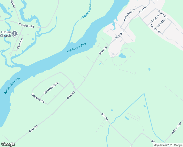 map of restaurants, bars, coffee shops, grocery stores, and more near 26883 River Road in Seaford