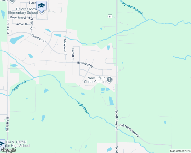 map of restaurants, bars, coffee shops, grocery stores, and more near 1425 Keck Ridge Drive in O'Fallon