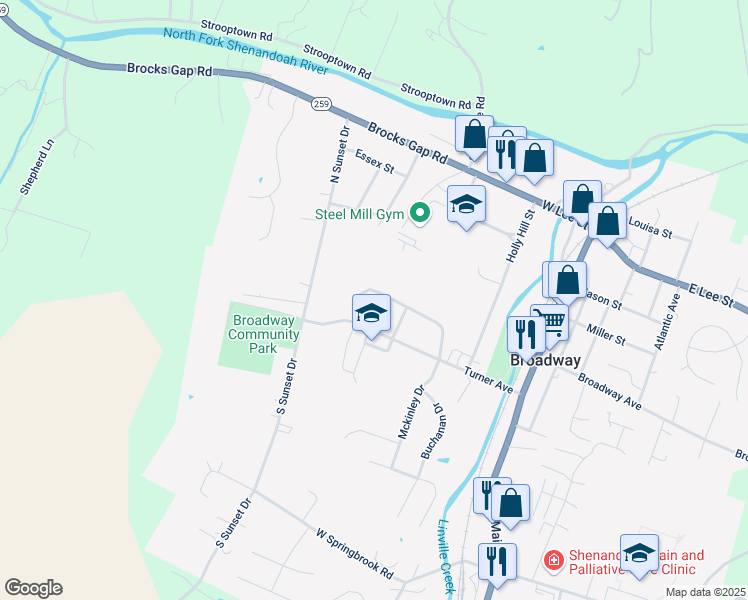 map of restaurants, bars, coffee shops, grocery stores, and more near 242 Morningside Drive in Broadway