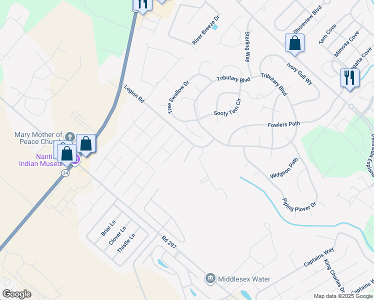 map of restaurants, bars, coffee shops, grocery stores, and more near 29742 Purple Finch Court in Millsboro