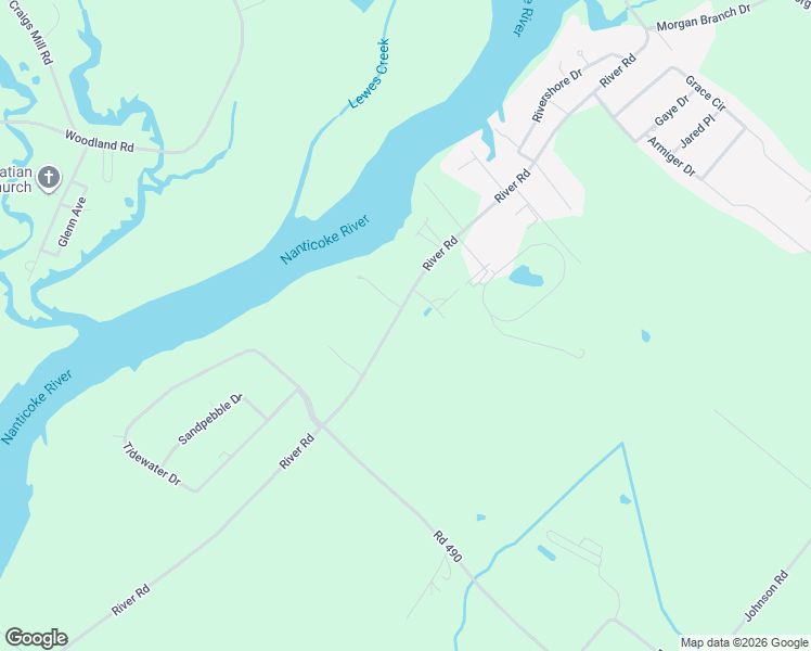 map of restaurants, bars, coffee shops, grocery stores, and more near 26839 River Road in Seaford