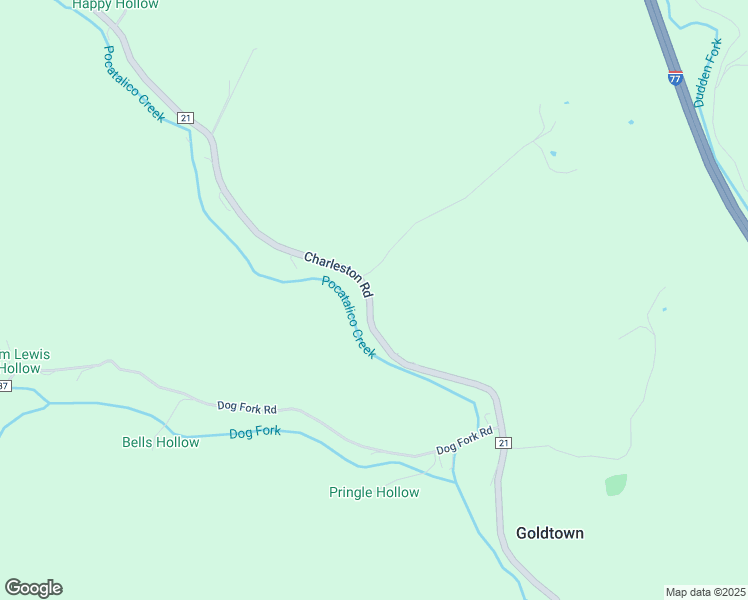 map of restaurants, bars, coffee shops, grocery stores, and more near 1507 Charleston Road in Ripley