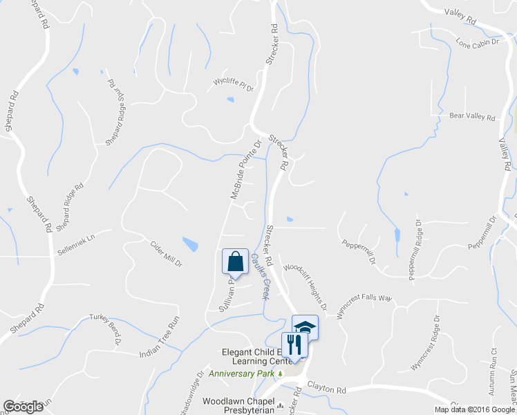 map of restaurants, bars, coffee shops, grocery stores, and more near 718 Kerley Court in Ballwin