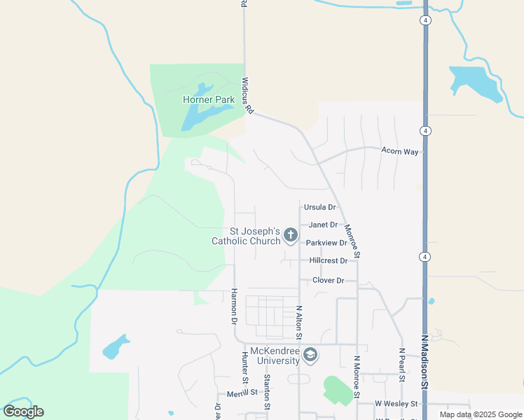 map of restaurants, bars, coffee shops, grocery stores, and more near 19 Saint Joseph Drive in Lebanon