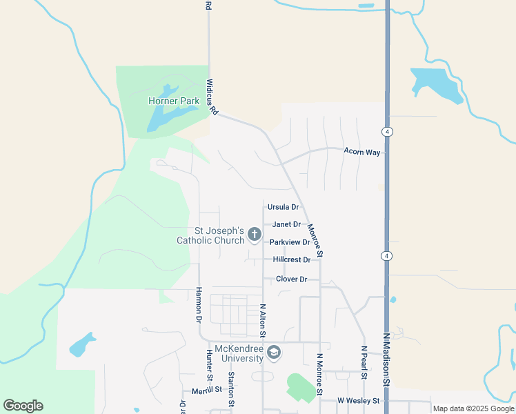 map of restaurants, bars, coffee shops, grocery stores, and more near 1201 North Alton Street in Lebanon