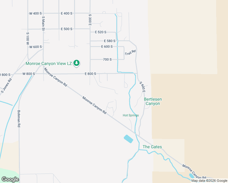 map of restaurants, bars, coffee shops, grocery stores, and more near 442 East Valley View Lane in Monroe