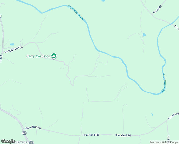 map of restaurants, bars, coffee shops, grocery stores, and more near 6675 Campground Lane in Castleton