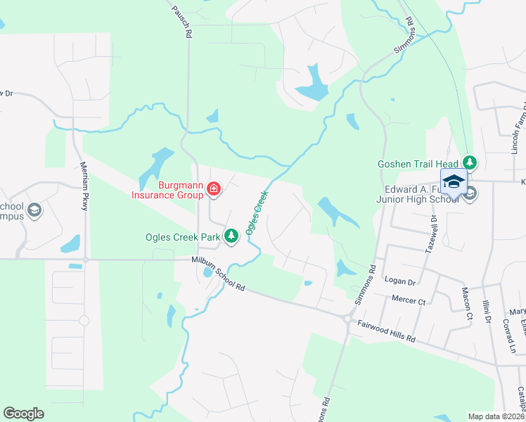 map of restaurants, bars, coffee shops, grocery stores, and more near 1179 Red Hawk Ridge Lane in O'Fallon