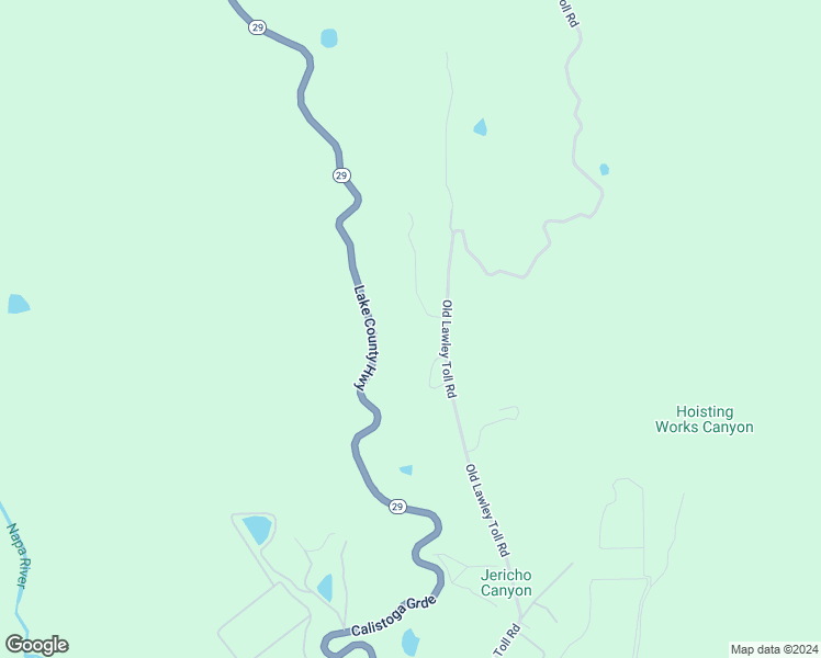 map of restaurants, bars, coffee shops, grocery stores, and more near 3230 Old Lawley Toll Road in Calistoga