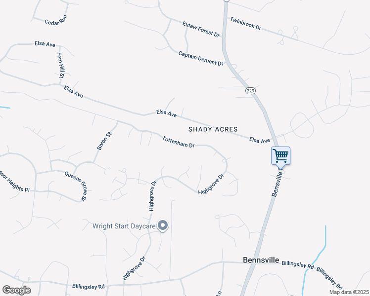 map of restaurants, bars, coffee shops, grocery stores, and more near 7525 Tottenham Drive in White Plains