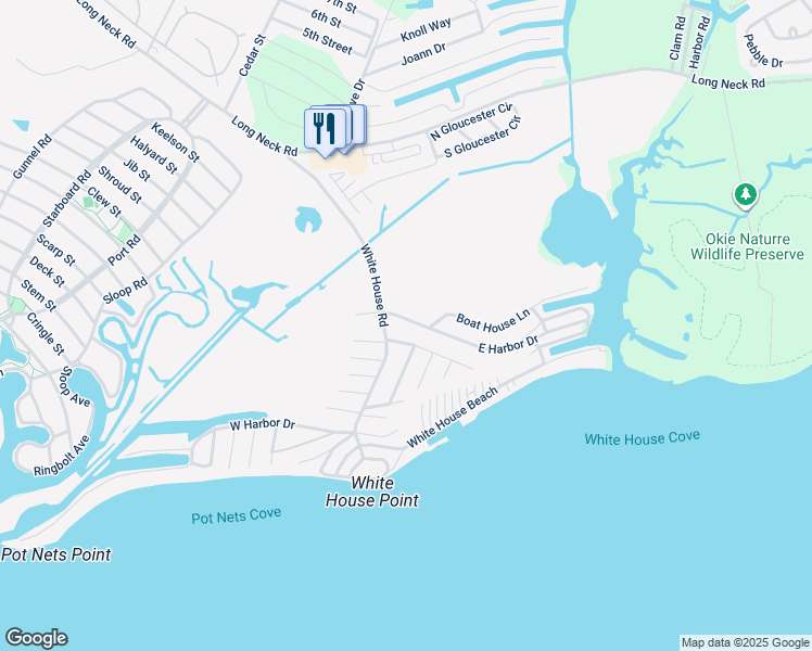 map of restaurants, bars, coffee shops, grocery stores, and more near 35482 East Harbor Drive in Millsboro
