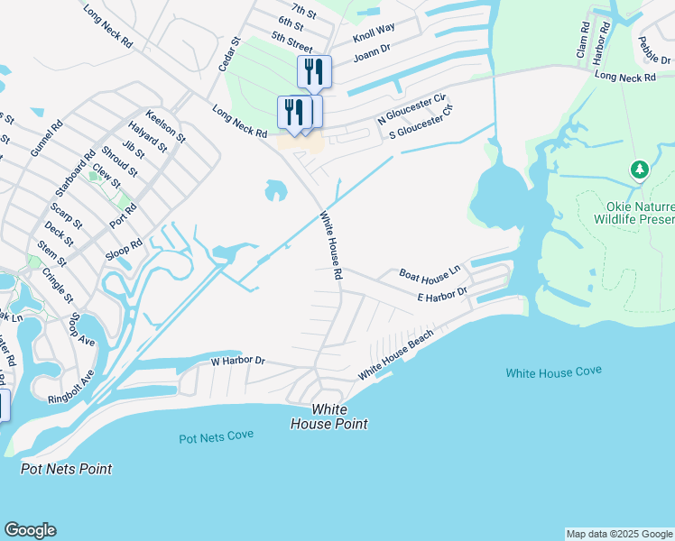 map of restaurants, bars, coffee shops, grocery stores, and more near 26906 White House Road in Millsboro