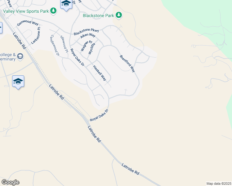 map of restaurants, bars, coffee shops, grocery stores, and more near 5378 Brentford Way in El Dorado Hills