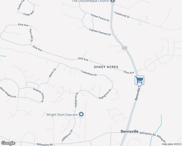 map of restaurants, bars, coffee shops, grocery stores, and more near 7518 Tottenham Drive in White Plains