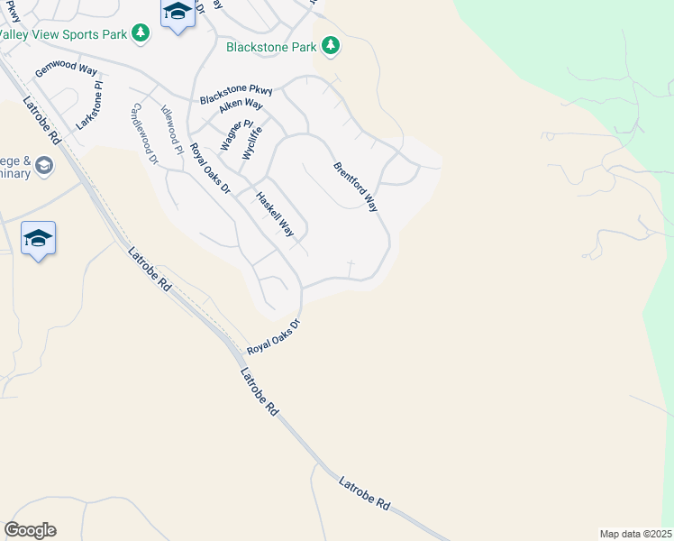 map of restaurants, bars, coffee shops, grocery stores, and more near 5378 Brentford Way in El Dorado Hills