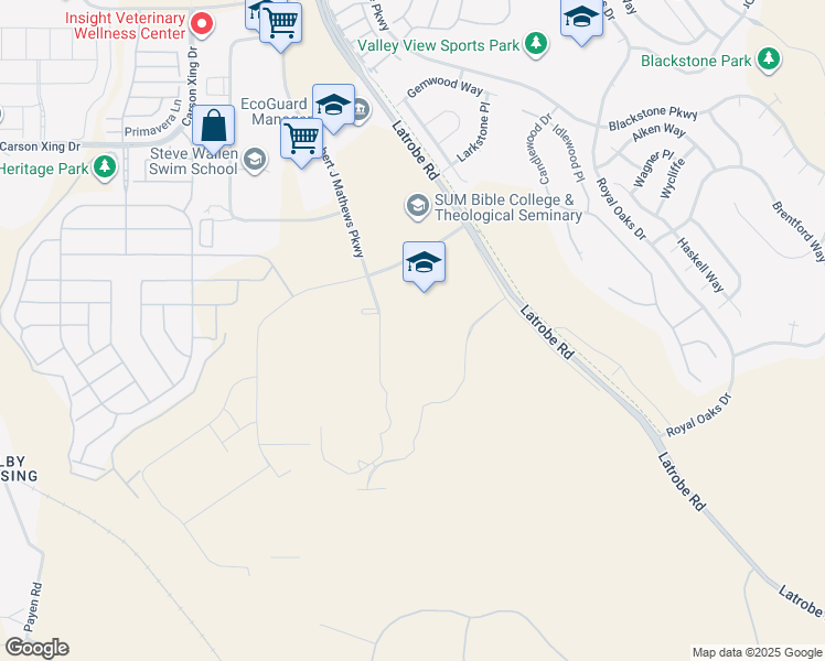 map of restaurants, bars, coffee shops, grocery stores, and more near 1102 Investment Boulevard in El Dorado Hills