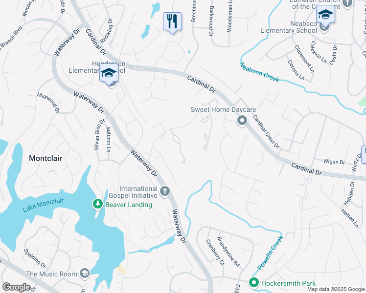 map of restaurants, bars, coffee shops, grocery stores, and more near 4246 Jonathan Court in Montclair