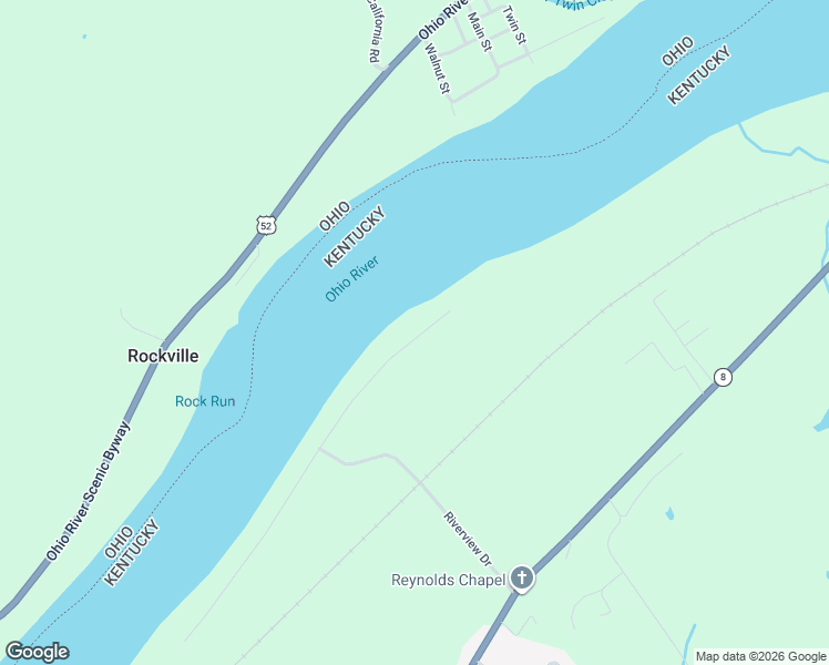 map of restaurants, bars, coffee shops, grocery stores, and more near 114 River Road in Vanceburg