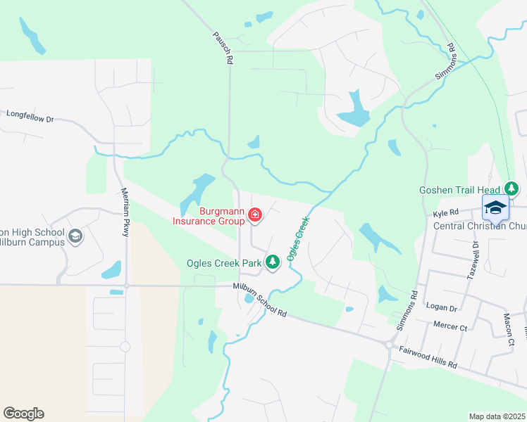 map of restaurants, bars, coffee shops, grocery stores, and more near 1200 River Birch Drive in O'Fallon