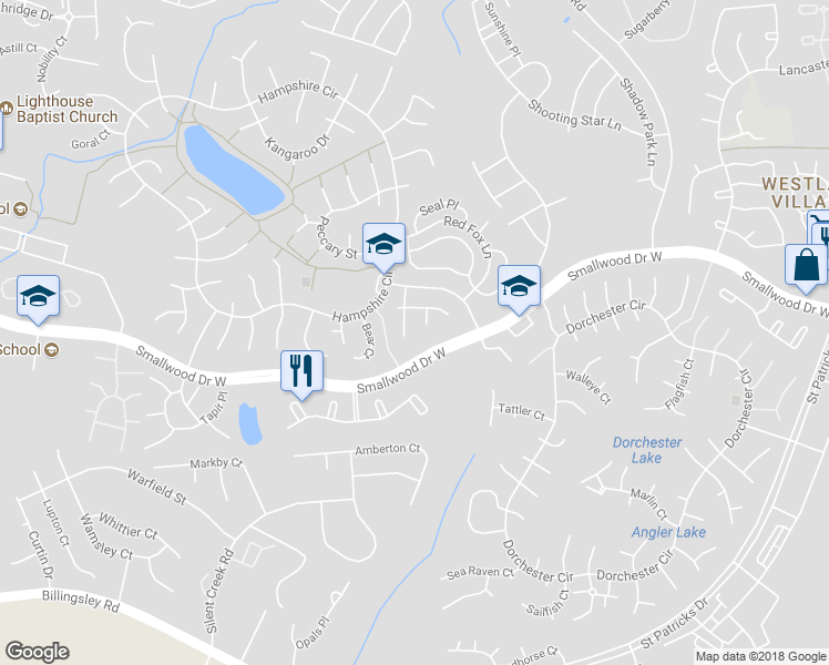 map of restaurants, bars, coffee shops, grocery stores, and more near 6524 Alopex Rd in Waldorf