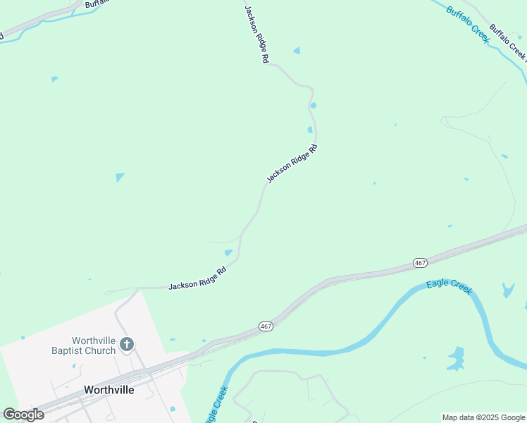 map of restaurants, bars, coffee shops, grocery stores, and more near Jackson Ridge Road in Worthville