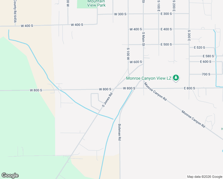 map of restaurants, bars, coffee shops, grocery stores, and more near 261 West 800 South in Monroe