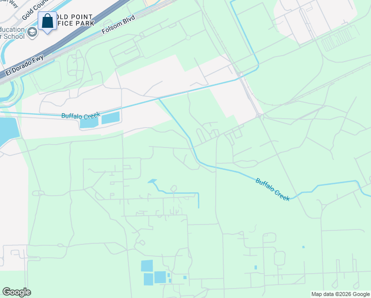 map of restaurants, bars, coffee shops, grocery stores, and more near Illinois Street in Rancho Cordova