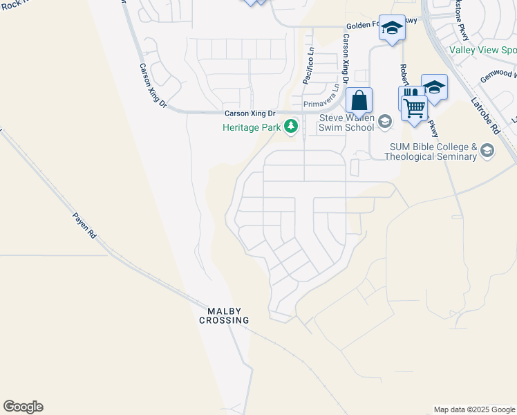 map of restaurants, bars, coffee shops, grocery stores, and more near 7203 Sagunto Place in El Dorado Hills