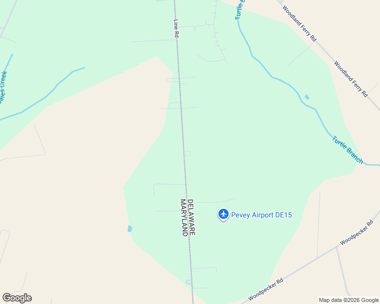 map of restaurants, bars, coffee shops, grocery stores, and more near 26459 Line Road in Seaford