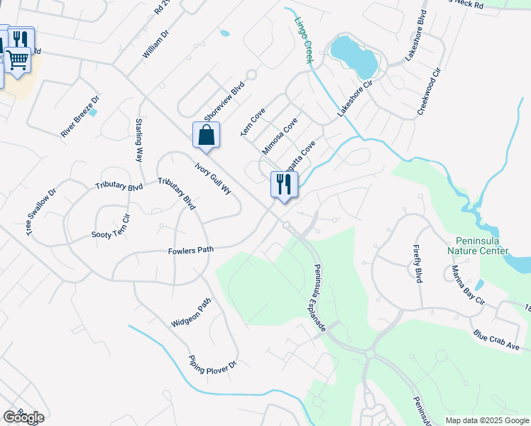 map of restaurants, bars, coffee shops, grocery stores, and more near 30976 Fowlers Path in Millsboro