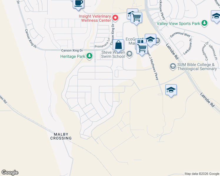 map of restaurants, bars, coffee shops, grocery stores, and more near 9048 Cerro Vista Drive in El Dorado Hills