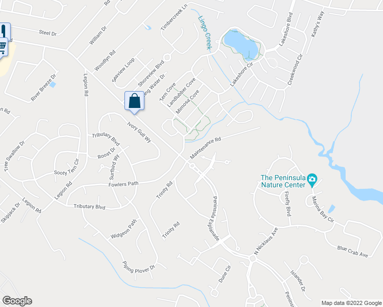 map of restaurants, bars, coffee shops, grocery stores, and more near 26937 Bay Farm Road in Millsboro