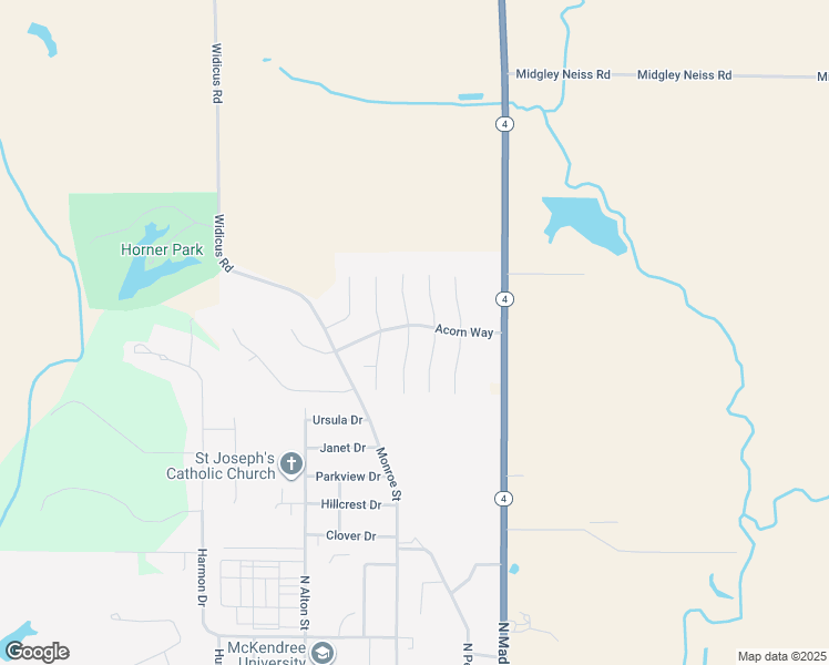 map of restaurants, bars, coffee shops, grocery stores, and more near 10937 Sylvan Vista Drive in Lebanon