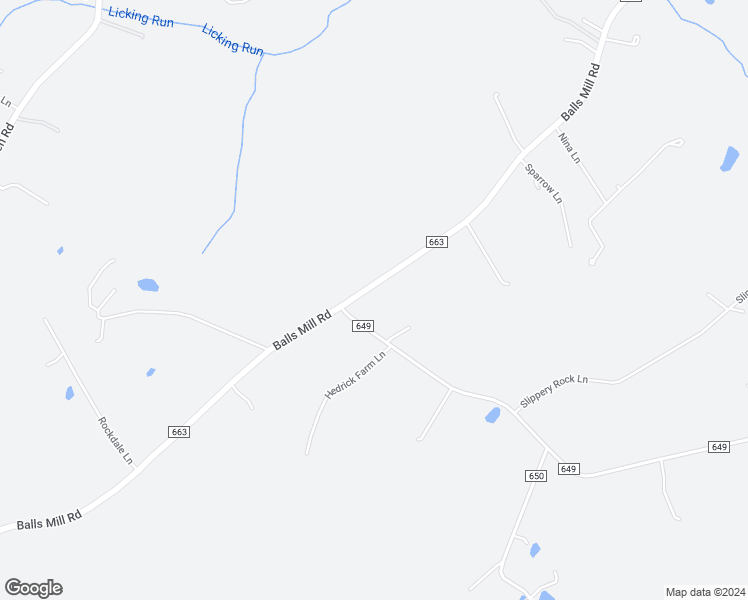 map of restaurants, bars, coffee shops, grocery stores, and more near 6033 Balls Mill Road in Midland