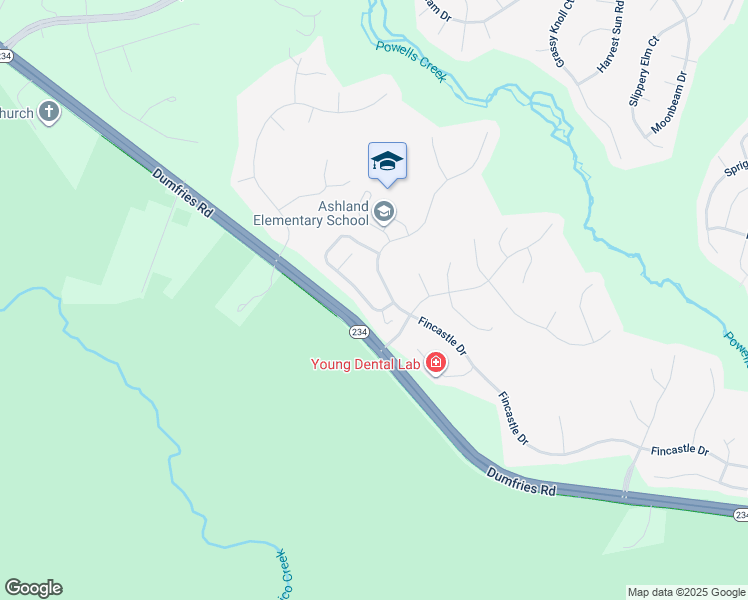 map of restaurants, bars, coffee shops, grocery stores, and more near 6382 Colonial Village Loop in Manassas